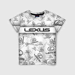 Футболка детская LEXUS BIG EMBLEMA PATTERN, цвет: 3D-принт