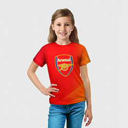 Футболка детская Арсенал sport, цвет: 3D-принт — фото 2