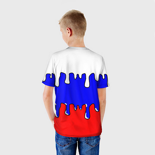 Детская футболка Триколор Необычный / 3D-принт – фото 4