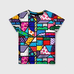 Детская футболка Ромеро Бритто красочный узор