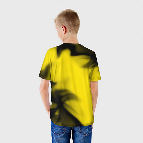 Детская футболка PORSCHE TURBO S - Пламя / 3D-принт – фото 4
