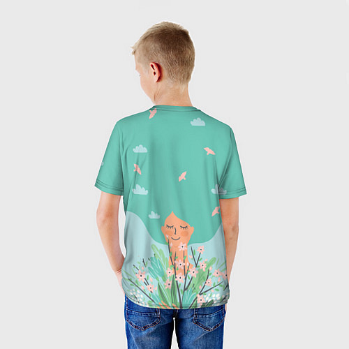Детская футболка Hello spring / 3D-принт – фото 4