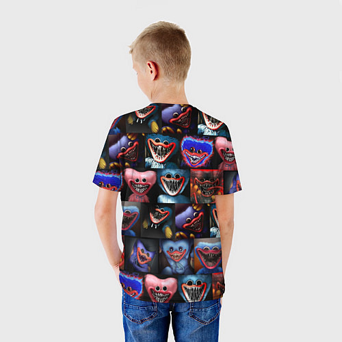 Детская футболка POPPY PLAYTIME - РАЗНЫЙ ХАГГИ ВАГГИ / 3D-принт – фото 4