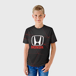 Футболка детская HONDA спорт авто, цвет: 3D-принт — фото 2