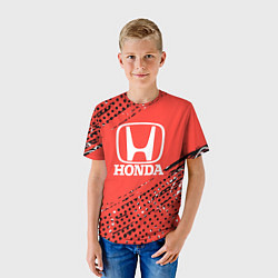 Футболка детская HONDA хонда sport, цвет: 3D-принт — фото 2