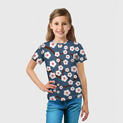 Футболка детская Цветущее дерево, цвет: 3D-принт — фото 2
