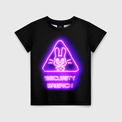 Детская футболка Five Nights at Freddys: Security Breach логотип