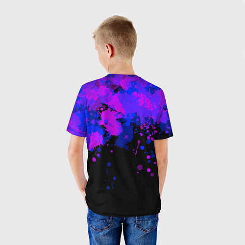 Детская футболка Линейдж 2 Брызги / 3D-принт – фото 4