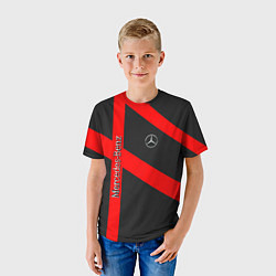 Футболка детская Mercedes мерседес amg, цвет: 3D-принт — фото 2