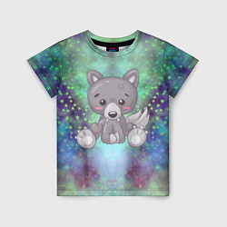 Детская футболка Маленький серый волк