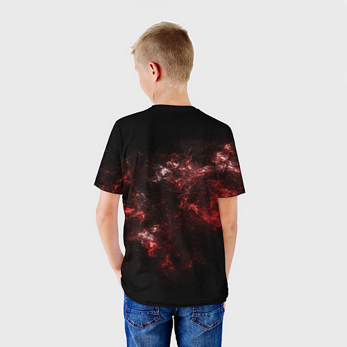 Детская футболка Красный космос Red space / 3D-принт – фото 4