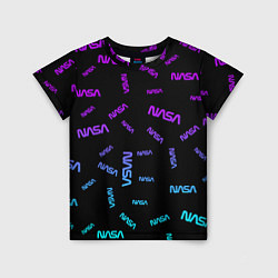 Детская футболка NASA NEON PATTERN