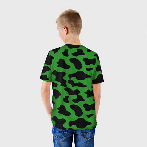 Детская футболка Армейский камуфляж / 3D-принт – фото 4