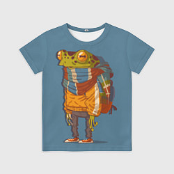 Детская футболка Лягуха-путешественица