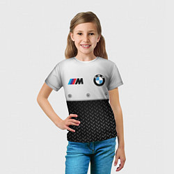 Футболка детская BMW БМВ СТАЛЬ, цвет: 3D-принт — фото 2