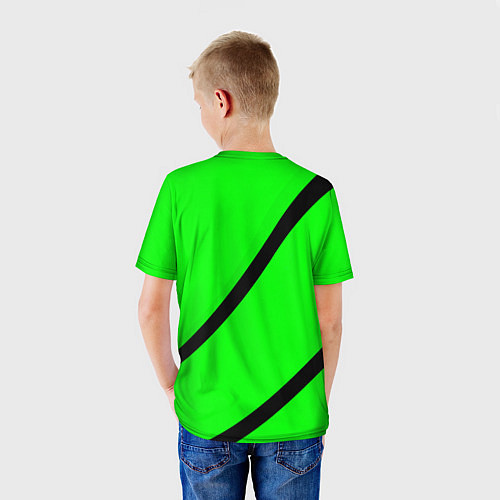 Детская футболка SKODA Логотип / 3D-принт – фото 4