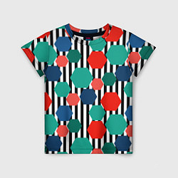 Детская футболка Геометрический разноцветный узор