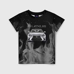 Детская футболка Lexus лексус огонь