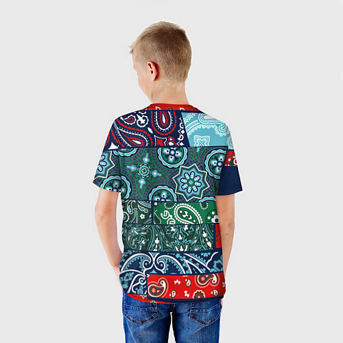 Детская футболка Лоскуты Бандан / 3D-принт – фото 4