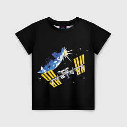 Детская футболка Международная Космическая Станция 3D