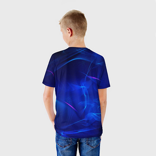 Детская футболка Inter abstraction / 3D-принт – фото 4