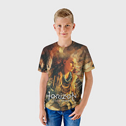 Футболка детская Элой-рыжая воительница, цвет: 3D-принт — фото 2