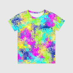 Футболка детская Пиксельный камуфляж Диско 3, цвет: 3D-принт