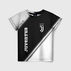 Футболка детская ЮВЕНТУС Juventus Краска, цвет: 3D-принт