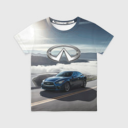 Футболка детская Infiniti Горная дорога, цвет: 3D-принт