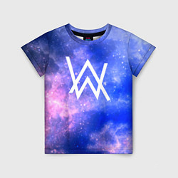 Детская футболка Alan Walker космос
