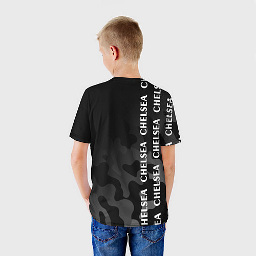Детская футболка ЧЕЛСИ Милитари / 3D-принт – фото 4