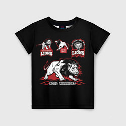 Детская футболка Дикий Лев Wild Lion
