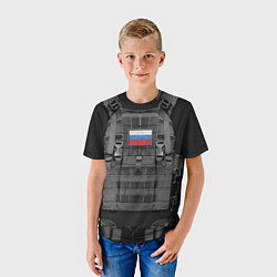 Футболка детская Бронежилет армии России, цвет: 3D-принт — фото 2