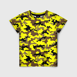 Детская футболка Камуфляж Жёлто-Коричневый