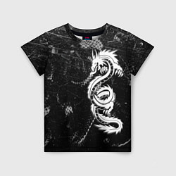 Детская футболка Китайский Дракон Чб Dragon Snake