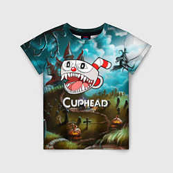 Детская футболка Cuphead Zombie