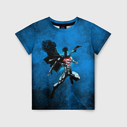 Детская футболка Супермен в небе