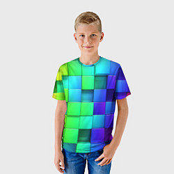 Футболка детская Color geometrics pattern Vanguard, цвет: 3D-принт — фото 2