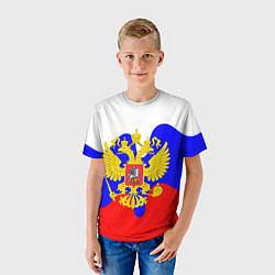 Футболка детская Герб россии герб, цвет: 3D-принт — фото 2