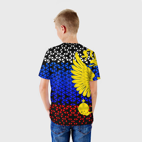 Детская футболка Герб флаг россии / 3D-принт – фото 4