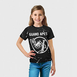 Футболка детская Guano Apes КОТ Потертости, цвет: 3D-принт — фото 2