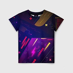 Детская футболка Cyber neon pattern Vanguard