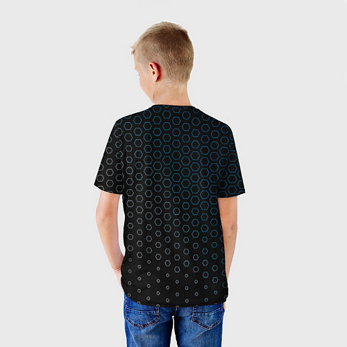 Детская футболка ДЭУ - Соты / 3D-принт – фото 4