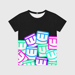 Детская футболка Разноцветные лого REC ROOM