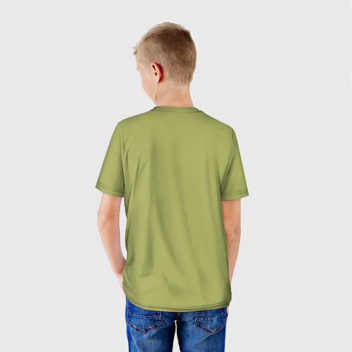 Детская футболка ЧЕРЕП ТАТУ / 3D-принт – фото 4