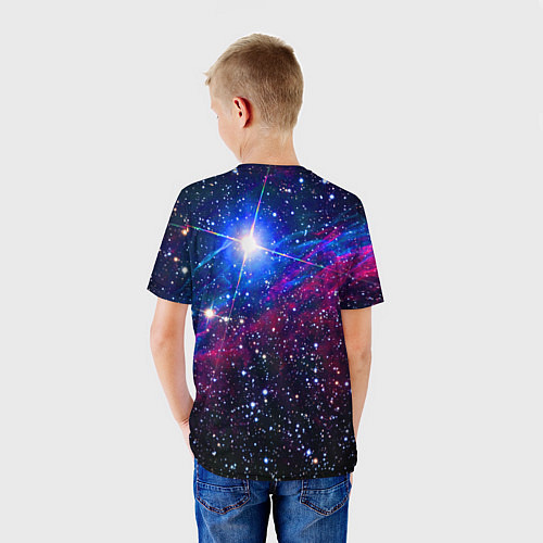 Детская футболка Открытый космос Star Neon / 3D-принт – фото 4