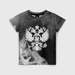 Детская футболка RUSSIA - ГЕРБ - Огонь