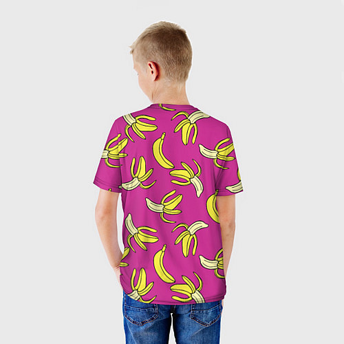 Детская футболка Banana pattern Summer Color / 3D-принт – фото 4