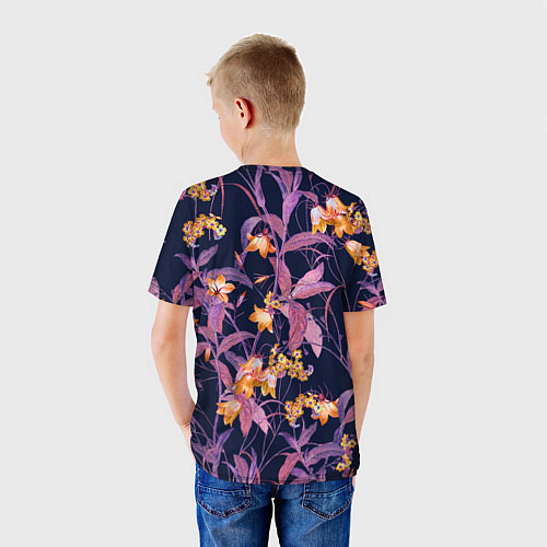 Детская футболка Цветы Колокольчики / 3D-принт – фото 4