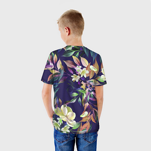 Детская футболка Цветы Красочный Букет / 3D-принт – фото 4